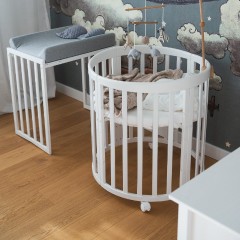 Waldin Culla 7 in 1 - Bianco, ovale